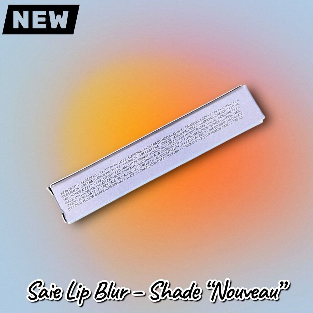 NEW NWT Saie Lip Blur – Shade “Nouveau” – Matte Blurring Lipstick (2.5 g / 0.09 - Picture 7 of 8